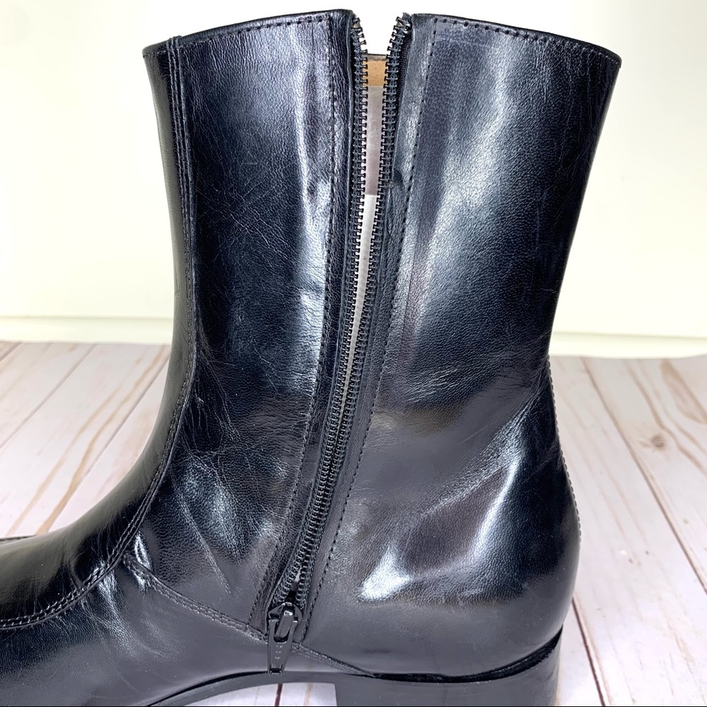 Nunn Bush Black Men’s Bristol Leather Ankle Boots Classic Dress/Casual Boots NEW - Picture 9 of 12